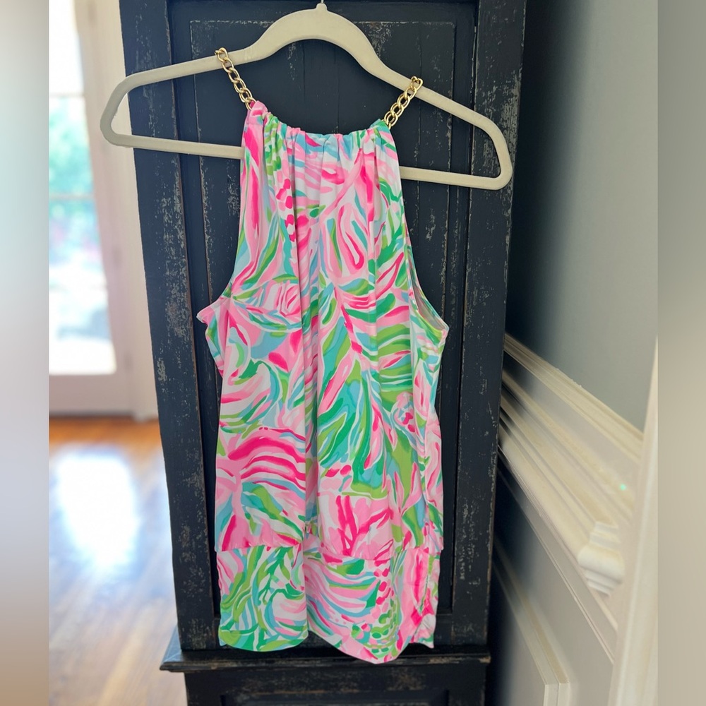 Lilly Pulitzer Bowen Top Croc My World. Sz Small. NWT